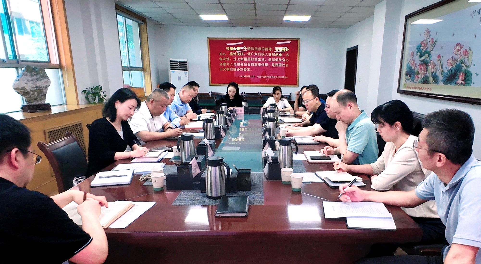 強(qiáng)盛一行赴西安市殘疾人聯(lián)合會開展專題調(diào)研——共商殘疾人康復(fù)養(yǎng)老事業(yè)發(fā)展，探索科技助殘服務(wù)新模式